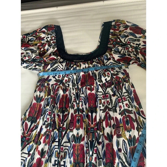 Holding Horses Anthropologie Isere Swing Multicolor Floral Boho Mini Dress Small - Picture 9 of 9